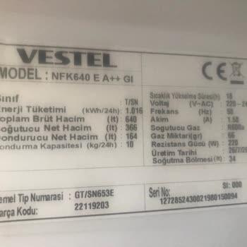 Vestel Buzdolabı (NFK640 E A++ Gı) Sorunum Halen Devam Ediyor!