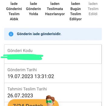Watsons Siparişim İade Talebinde Bulunmadığım Halde İade Edildi