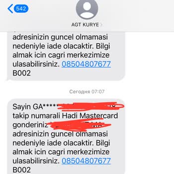 AGT Kurye (aynigunteslim.com) 1 Aydan Fazladır Hadi Banka Kartımı Teslim Etmiyor