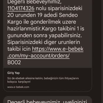 Ebebek İade Ürünün Ücretini Yatırmıyor
