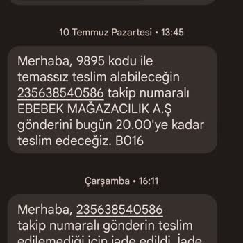 Ebebek İade Ürünün Ücretini Yatırmıyor