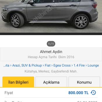 Sahibinden Yanlış Fiyat Bilgisi