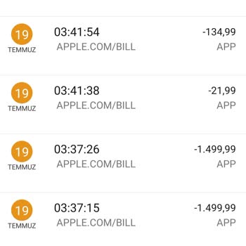 Apple Bill Habersiz Paramı Çekti
