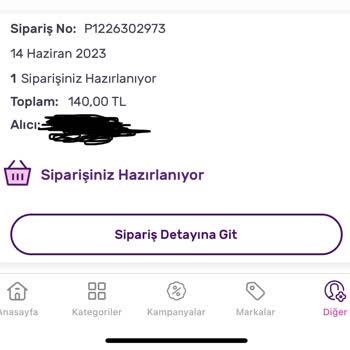 Gratis İndirimli Satış İstemediğinden Bir Ay Sonra Siparişi İptal Etti
