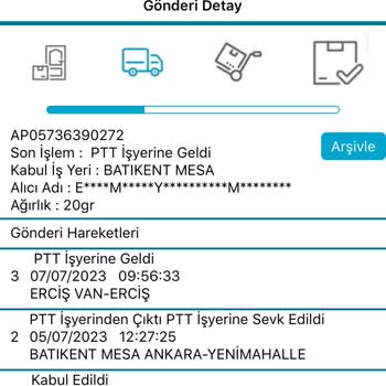 PTT Kargo Erciş Şubesi Hakkında.
