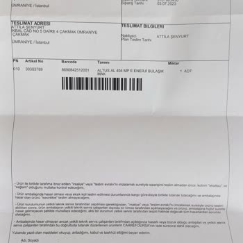 Carrefour SA Darbeli Ürünü Değiştirmiyor