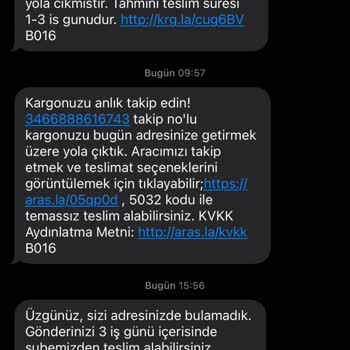 Aras Kargo Kargomu Site Kapısından Dönüp Getirmediler