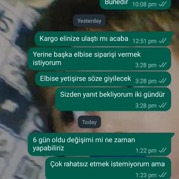 Zehram Tesettür Yanlış Ürün Gönderme