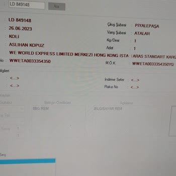 Aras Kargo Kargo Kayıbı / Ürünün Tazmini HKK.