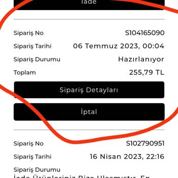 Süvari Giyim Ürünüm Gönderilmiyor Tarafıma