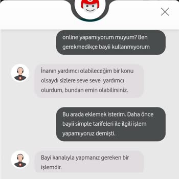 Vodafone Simple Tarife Değiştirememe Sorunu