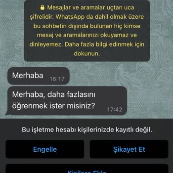 WhatsApp Bilinmeyen Numaradan Rahatsız Edildim