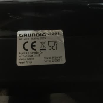 Grundig Tost Makinesi Pişmanlıktır