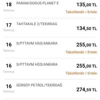 HGS Bakiye Yükleme Sorunu