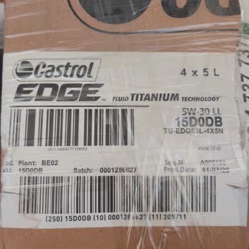 Castrol Aldığım Motor Yağı Üretim Tarihi Farklı