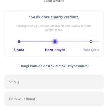 Getir Sipariş Süresi Hak
