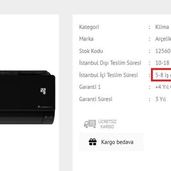 Beyazesyaevimde.com / Gazioğlu Arçelik Bayii Ürünümü Göndermedi.