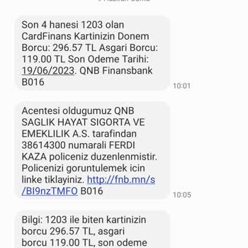 QNB Sigorta İptali Ve Bilgim Dışı Para Çekilmesi