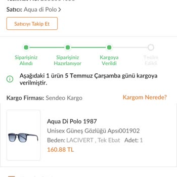 Sendeo Ürünüm Teslim Edilmiyor