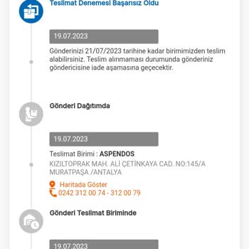 MNG Kargo Aspendos Şubesi Antalya Kargomu Getirmedi
