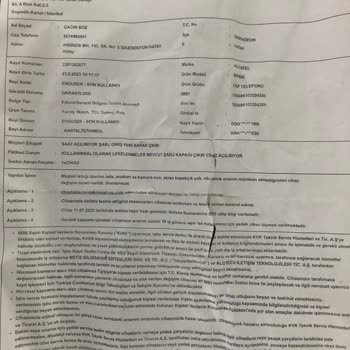 KVK Akıllı Saat Sıvı Teması Dedi Ücret Talep Etti