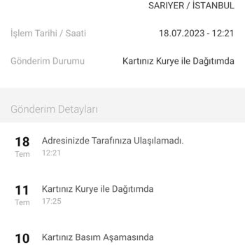 VakıfBank Kuryenin Gelmediği Yere Ulaşılamadı Yazması!