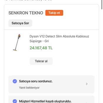 hepsiJET Siparişim Haberim Olmadın İptal Edildi