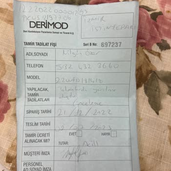 Derimod Kusurlu Ürün İçin Para İadesi
