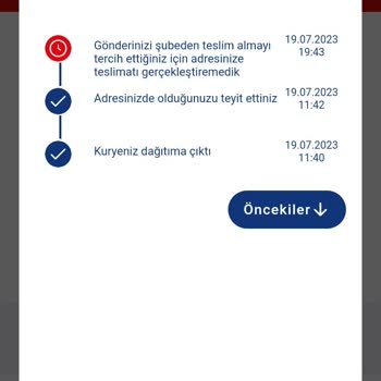 Aras Kargo Kurtdereli Şube, Şubeden Teslimatı Seçtiniz Yalanı