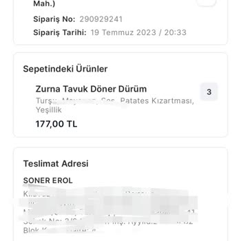 Migros Yemek Sipariş İptali Mağduriyet