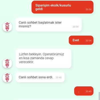 Tıkla Gelsin Usta Döner Yanlış Ürün 0 Destek