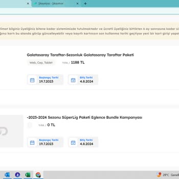 Digiturk Tod Paket Yükseltme Sorunu
