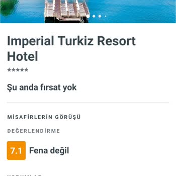 Imperial Türkiz Resort Hotel Eksik Ve Yanıltıcı Hizmet