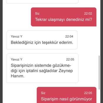 Yemeksepeti Bir Buçuk Saat Olmayan Sipariş İçin Beklettiler!