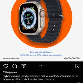 Myboxtech.co Myboxtech Marka Akıllı Saat Siparişi Verdim Ancak Ürün Gelmedi