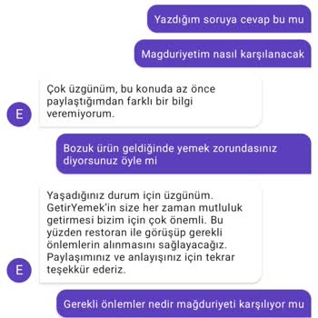Getirin Gönderdiği Bozuk Ürün