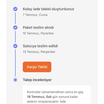 Hepsiburada İade Ücretinin Geç Ödemesi Hususu