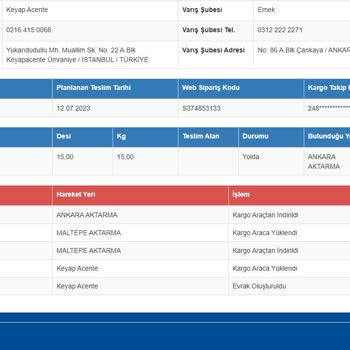 Sürat Kargo Teslim Alacağım Kargoyu Kaybetti