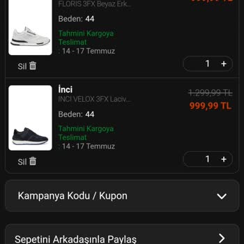 FLO Ayakkabı Bir Alana Bir Bedava Kampanyası Beni Yanılttı