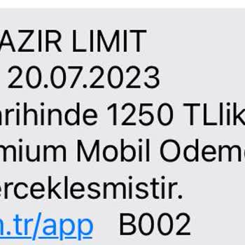 Paycell Hazır Limit Hesabıma Geçmedi