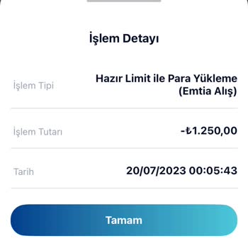 Paycell Hazır Limit Hesabıma Geçmedi
