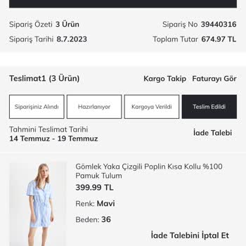 DeFacto Ürün İade Sorunu