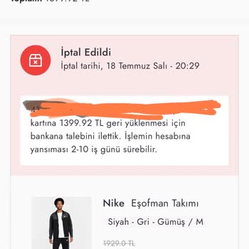 Boyner Ürün İptali İçin Yapılan İade