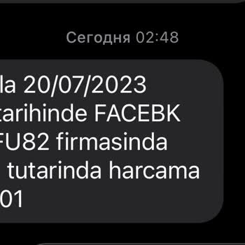 Facebook Hesabımdan Bana Ait Olmayan İşlem İçin Para Çekti