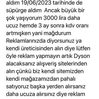 Dyson Kendi Sitesinden Veya Mağazasından Pahalıya Satmak