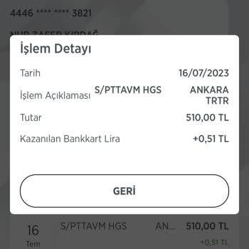 HGS Uygulaması Parayı Çekip Bakiyeyi Yüklemiyor
