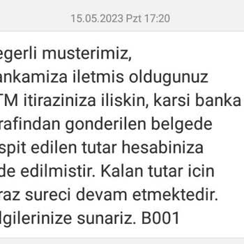 Ziraat Bankası Paramı İade Etmiyor