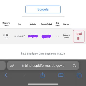 İBB Bina Tespiti Sonsuz Bekleme Süresi