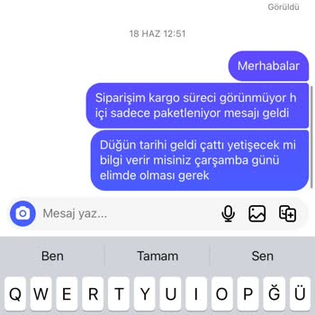 Bliss Atelier Parayı Alıp Ürünü Yollamadılar