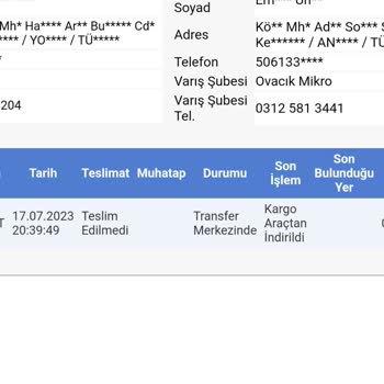 Sürat Kargo Ürün İadesi Olmuyor